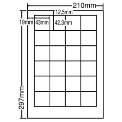 東洋印刷 LDW24P [シートカットラベル A4 24面(500シート)]