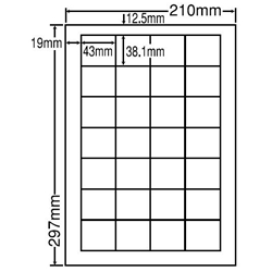 東洋印刷 LDW28Q [シートカットラベル A4 28面(500シート)]