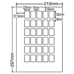 東洋印刷 LDW30PB [シートカットラベル A4 30面(500シート)]