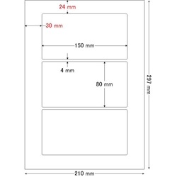 東洋印刷 LDW3GB [シートカットラベル A4 3面(500シート)]