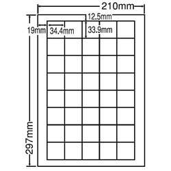 東洋印刷 LDW40U [シートカットラベル A4 40面(500シート)]