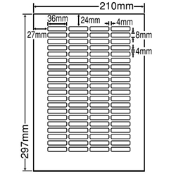 東洋印刷 LDW80Y [シートカットラベル A4 80面(500シート)]