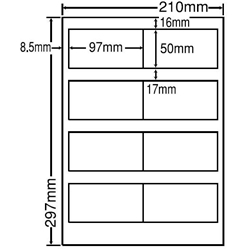 東洋印刷 LDW8SI [シートカットラベル A4 8面(500シート)]