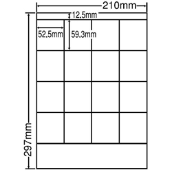 東洋印刷 LDZ16S [シートカットラベル A4 16面(500シート)]
