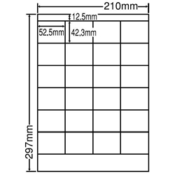 東洋印刷 LDZ24P [シートカットラベル A4 24面(500シート)]