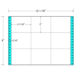 東洋印刷 M12O [タックフォームラベル 12 1/10x9インチ 9面 500折]