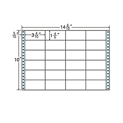 東洋印刷 M14N [タックフォームラベル 14 6/10x10インチ 24面 500折]