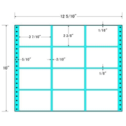東洋印刷 MT12K [タックフォームラベル 12 5/10x10インチ 12面 500折]