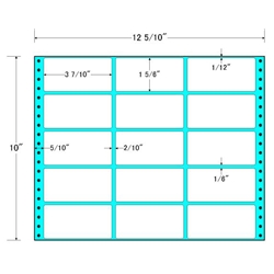 東洋印刷 MT12M [タックフォームラベル 12 5/10x10インチ 15面 500折]
