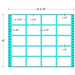 東洋印刷 MT12R [タックフォームラベル 12 5/10x10インチ 20面 500折]