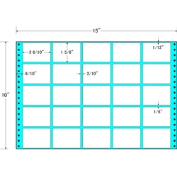 東洋印刷 MT15S [タックフォームラベル 15x10インチ 25面 500折]