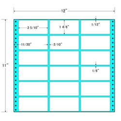 東洋印刷 M12P [タックフォームラベル 12x11インチ 18面 500折]