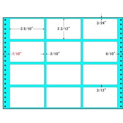 東洋印刷 M13K [タックフォームラベル 13 1/10x10インチ 12面 500折]