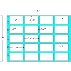 東洋印刷 M14I [タックフォームラベル 14x10インチ 20面 500折]