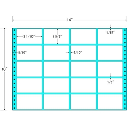 東洋印刷 M14X [タックフォームラベル 14x10インチ 20面 500折]