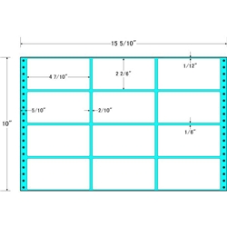 東洋印刷 MH15N [タックフォームラベル 15 5/10x10インチ 12面 500折]