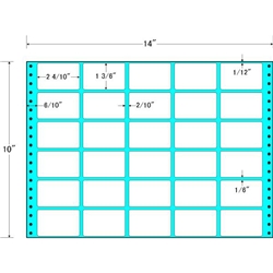 東洋印刷 MX14D [タックフォームラベル 14x10インチ 30面 500折]