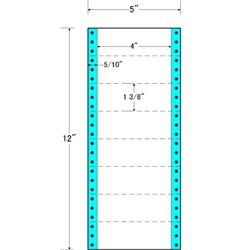 東洋印刷 MX5A [タックフォームラベル 5x12インチ 8面 1000折]