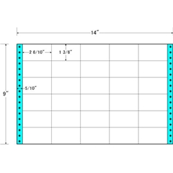 東洋印刷 M14F [タックフォームラベル 14x9インチ 30面 500折]