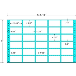 東洋印刷 M14J [タックフォームラベル 14 5/10x9インチ 30面 500折]