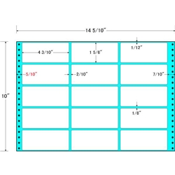 東洋印刷 M14R [タックフォームラベル 14 5/10x10インチ 15面 500折]