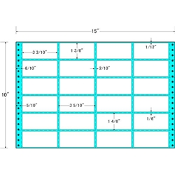 東洋印刷 M15D [タックフォームラベル 15x10インチ 24面 500折]