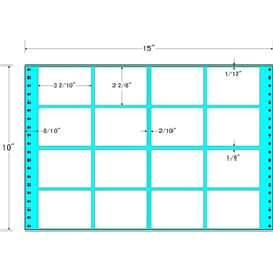 東洋印刷 M15Q [タックフォームラベル 15x10インチ 16面 500折]