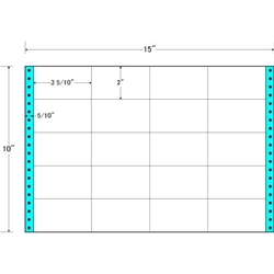 東洋印刷 M15U [タックフォームラベル 15x10インチ 20面 500折]
