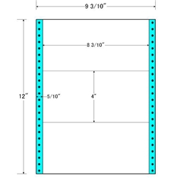 東洋印刷 M9E [タックフォームラベル 9 3/10x12インチ 3面 500折]