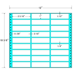 東洋印刷 MT12Q [タックフォームラベル 12x10 3/6インチ 27面 500折]