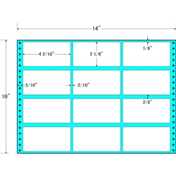 東洋印刷 MT14F [タックフォームラベル 14x10インチ 12面 500折]