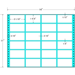 東洋印刷 MT14N [タックフォームラベル 14x11インチ 24面 500折]
