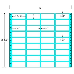 東洋印刷 MX12B [タックフォームラベル 12x10 3/6インチ 36面 500折]