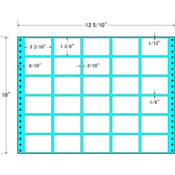 東洋印刷 MX13P [タックフォームラベル 13 5/10x10インチ 30面 500折]