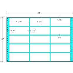 東洋印刷 M15T [タックフォームラベル 15x10インチ 15面 500折]