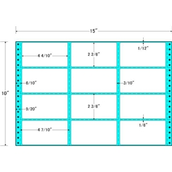 東洋印刷 MH15A [タックフォームラベル 15x10インチ 12面 500折]