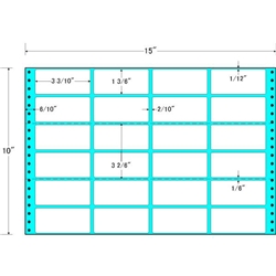東洋印刷 MH15C [タックフォームラベル 15x10インチ 24面 500折]