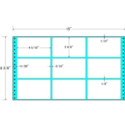 東洋印刷 MH15J [タックフォームラベル 15x8 3/6インチ 9面 500折]