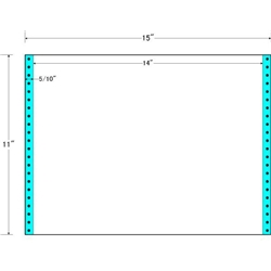 東洋印刷 MT15G [タックフォームラベル 15x11インチ 1面 500折]