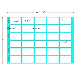 東洋印刷 MX14V [タックフォームラベル 14 5/10x10インチ 30面 500折]