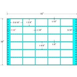 東洋印刷 MX15P [タックフォームラベル 15x10インチ 30面 500折]