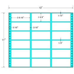 東洋印刷 M13B [タックフォームラベル 13x11インチ 18面 500折]