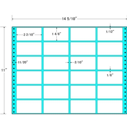 東洋印刷 M14Q [タックフォームラベル 14 5/10x11インチ 24面 500折]