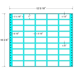 東洋印刷 MT12H [タックフォームラベル 12 5/10x10 3/6インチ 45面 500折]