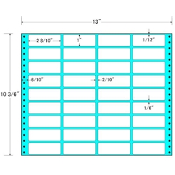 東洋印刷 MX13I [タックフォームラベル 13x10 3/6インチ 36面 500折]