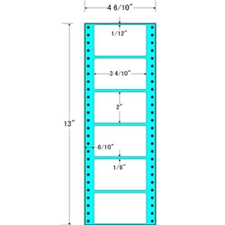 東洋印刷 MM4F [タックフォームラベル 4 6/10x13インチ 6面 1000折]