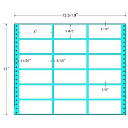 東洋印刷 MT13M [タックフォームラベル 13 5/10x11インチ 18面 500折]