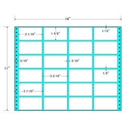 東洋印刷 MH14W [タックフォームラベル 14x11インチ 24面 500折]