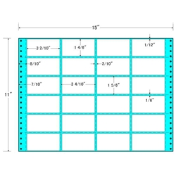 東洋印刷 MH15K [タックフォームラベル 15x11インチ 24面 500折]