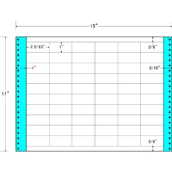 東洋印刷 MT15A [タックフォームラベル 15x11インチ 60面 500折]